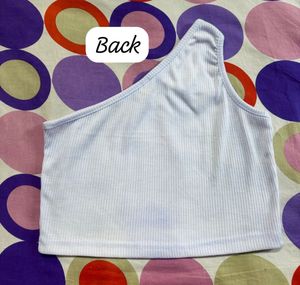 STREETSTYLESTORE Ribbed One-Shoulder Crop Top