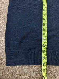 Men's Navy V-Neck Sweater