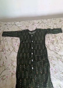 Stylish Green Printed Kurta