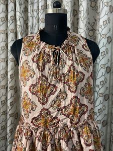 Boho Print Peplum Top