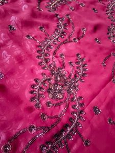 MAROON Designer SILK BLEND SAREE
