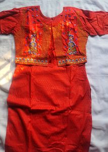 Mirror Work Kutra With Jacket