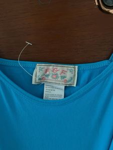 Blue Spaghetti Strap Camisole Top