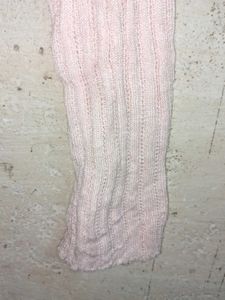 Light Pink Ribbed Button-Up Cardigan