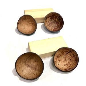 (Set of4)Coconut handcrafted bowls