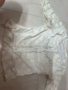 Elegant White Lace Blouse