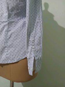Classic Polka Dot Button-Up Shirt