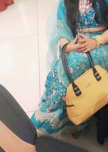Beautiful Blue Embroidered Saree