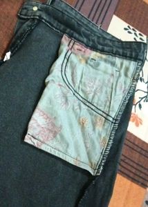 Vintage Wash Wide Leg Jeans