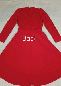 Royal Red High-Low Frock❤️✨