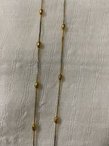 Elegant Gold &amp; Silver Tone Chain
