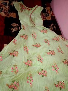 embroidery flared one piece ( ethnic gown) 😍