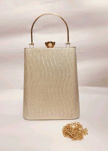 Elegant Rose Gold Clutch Bag