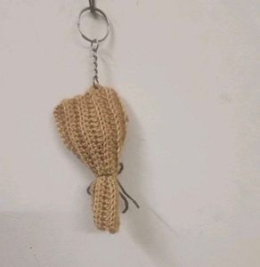 Handmade Crochet Tulip  bouquet Keychain