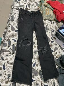 Ripped Black Zara Jeans