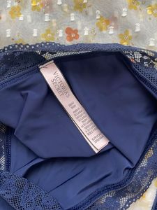 Victoria's Secret Navy Lace Trim Briefs