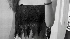 Lace Bandeau Crop Top