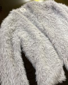 Soft Grey Faux Fur Jacket
