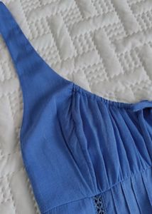 Blue Sundress with Slit