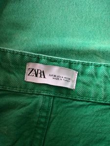 Zara Marble Wash Wide Leg Jeans
