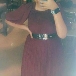 Elegant Pleated Maxi Dress