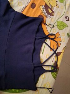 Navy Blue Fit and Flare Dress