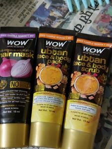 Wow Hair Mask Ubtan Scrub