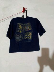 Chic V-Neck Color Block T-Shirt