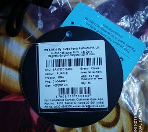 Beautiful Plus Size Light Padded Unused Bra