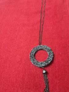 Unique Woven Circle Pendant Necklace
