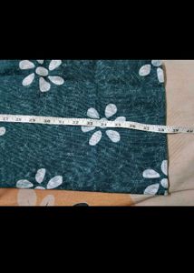 Beautiful Teal Kurta Set with Floral Print