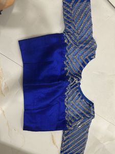 Blue Readymade Saree Blouse