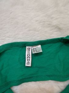 Emerald Green Basic Crop Top