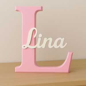 Customizable Parametric Name+Letter Model