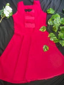 ❤️Red Flareed Dress
