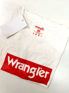 Wrangler White T-Shirt - Size S