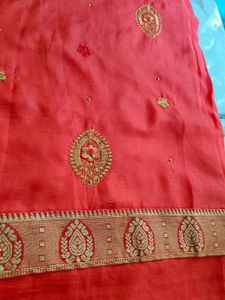 Brand New 🆕 Beautiful 😍 Embroidery Saree