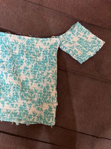 Off-Shoulder Smocked Top