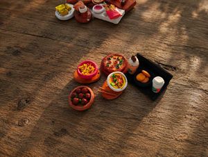 Miniature Food Display Set