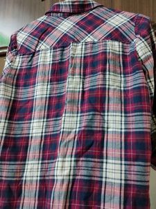 Violet Check Shirt For Funky Look