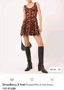 Dressberry x fwd Printed A-line Mini Dress