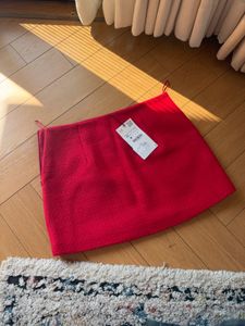 ZARA Red Mini Skirt