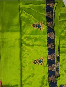 Vibrant Green Embroidered Kurta Set