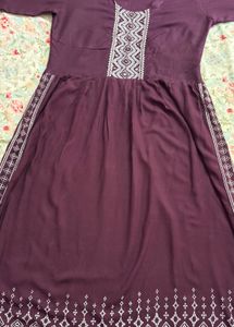Elegant Purple Kurta