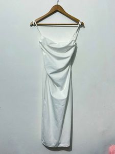 Elegant White Slip Dress
