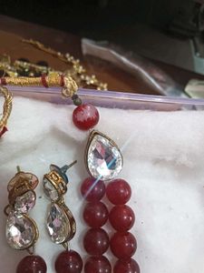 Elegant Beaded Necklace &amp; Earring Set