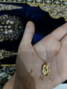 Gold Rose Pendant Necklace