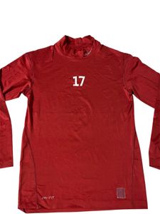 Nike Dri-Fit Red Long Sleeve Compression