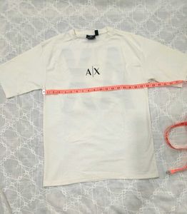 brand armani exchange White T-Shirt