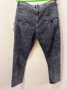 Acid Wash Charcoal Denim